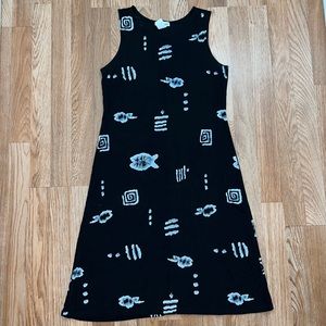 Fish Print Dress NWOT